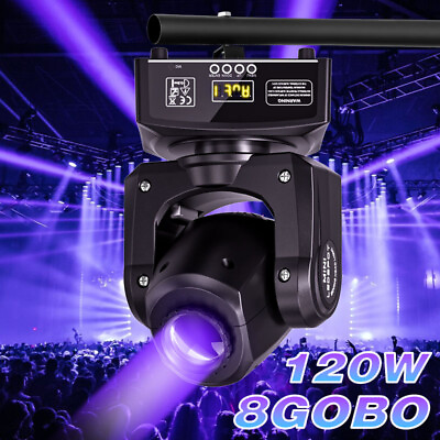 #ad 120W LED Moving Head Light RGBW Gobo Beam Stage DMX Spot Lighting DJ Disco Club $69.91