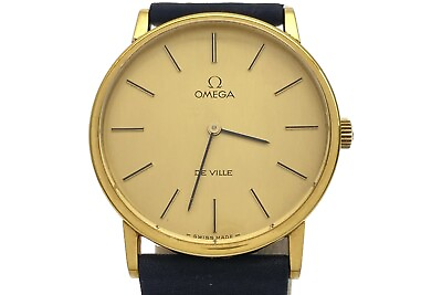 #ad OMEGA De Ville 111.140 Gold Dial Hand Winding Men#x27;s Watch *EXC5 Box Papers* $429.99