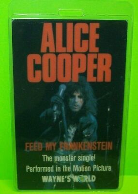 #ad Alice Cooper Wayne#x27;s World Feed My Frankenstein Movie Pass Shock Rock Halloween $24.40