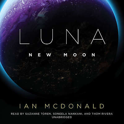 #ad Luna: New Moon by Ian McDonald 2015 Unabridged CD 9781504623865 $22.02