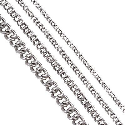 #ad #ad 1PC Basic Link Chain Silver Color Necklace Chains Jewelry DIY Crafting Findings $8.68