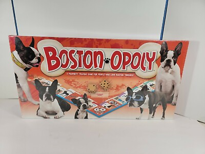#ad Boston opoly Board Game Late for the Sky New Sealed Family Gift Dogs Terriers $18.99