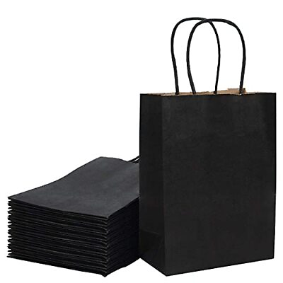 #ad #ad Black Gift Bags Paper Bags Bulk with Handles for Birthday Wedding Party Favor... $17.79