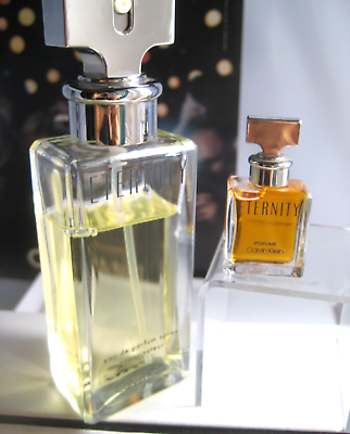 #ad 🎁2pc lot 90s Vintage 1.7 EDP mini eau de *PARFUM Calvin Klein Eternity perfume $29.95