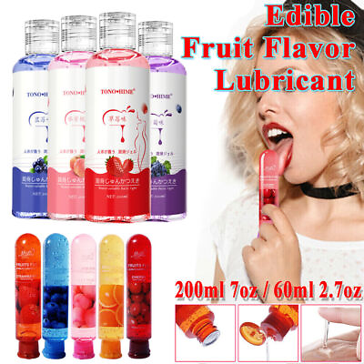 #ad Edible Fruit Flavor Lubricant Gel Lube Oral Sex Sexual Massage Mild Adult Couple $5.99