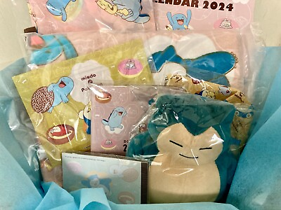 #ad Pokemon Snorlax Misdo Plush Fukubukuro 2024 Lucky Bag Set of 8 Lot Japan Present $74.00