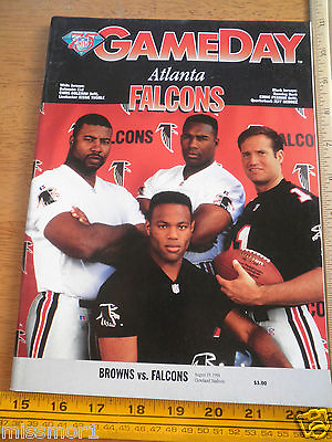 #ad NFL Game Day Program Atlanta Falcons vs Cleveland Browns 1994 Jeff George $8.00