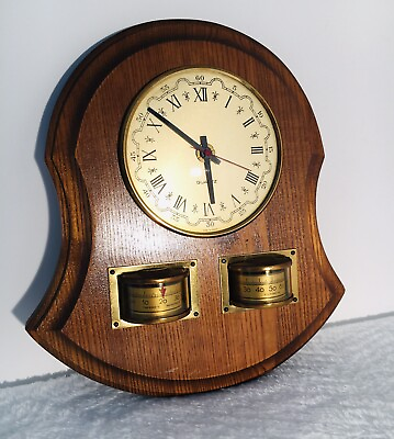 #ad Horloge Baromètre Vintage. Quartz . Météorologie EUR 30.00