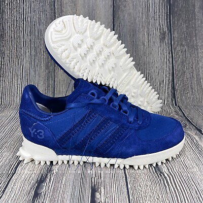 #ad Adidas Y 3 Marathon Unity Ink Blue Off White Low Mens size 5 WMNS 6 Id4447 $99.99