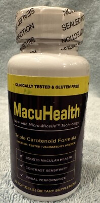 #ad MacuHealth Triple Carotenoid Formula Eye Vitamins for Adults 90 Softgels NEW $49.99
