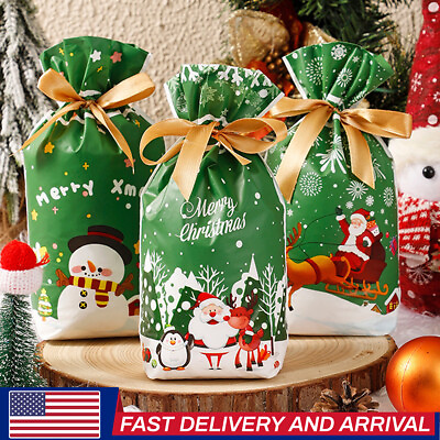 #ad #ad 30pcs Large Christmas Gift Bags Wrapping Sacks for Xmas Presents Party Favor NEW $11.99