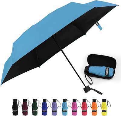 #ad Mini Umbrella with Case Light Perfect for Travel Lightweight Portable Parasol $24.99