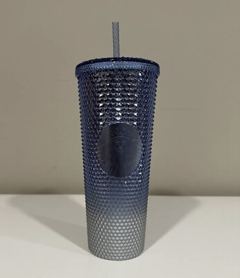 #ad Starbucks 2023 Holiday Bling Ombre Gradient Icicle Studded 24oz Cold Cup Tumbler $39.00