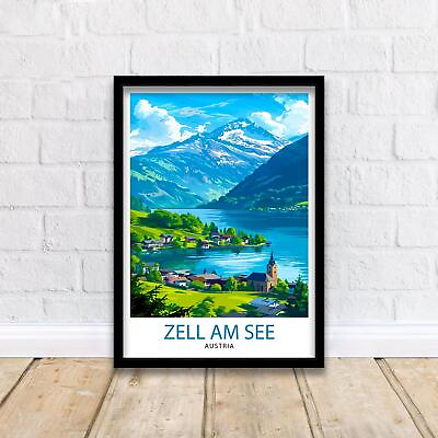 #ad Zell am See Travel Print GBP 177.00