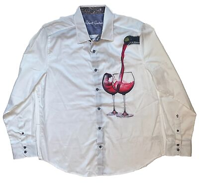 #ad Robert Graham SAGER Drink Pinot Noir Burgandy Wine Shirt XL Extra Large New $179.94