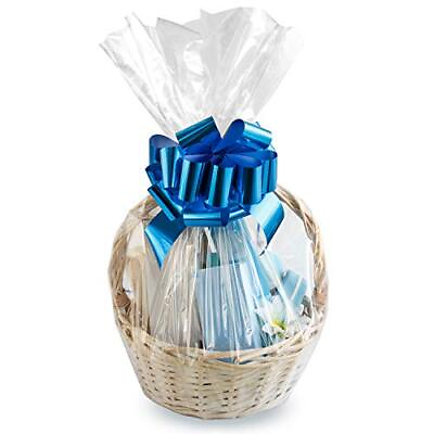 #ad #ad 20 Clear Cellophane Bags 16x24 Inch for Gift Baskets amp; Wrapping Clear Basket $14.38
