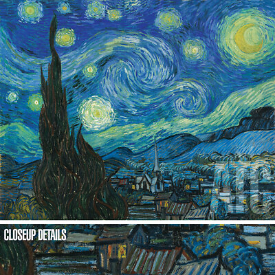 #ad 36Wquot;x27Hquot; THE STARRY NIGHT by VINCENT VAN GOGH MUSEUM OF MODERN ART CANVAS $209.00