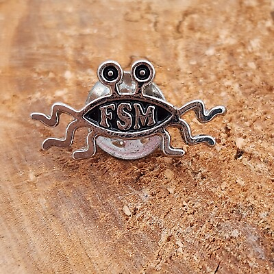 #ad FSM Flying Spaghetti Monster Lapel Pin by Ring of Fire Enterprises New 1quot; Wide $4.95