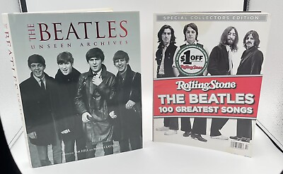 #ad Beatles Unseen Archives and Rolling Stone Beatles 100 Greatest Songs Great Pair $22.41