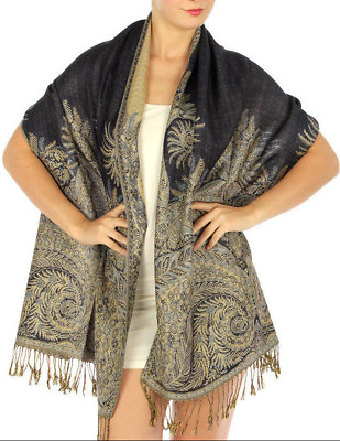 #ad Fashion luxury Paisley Pashmina Scarf Shawl Wrap 17 COLORS $9.99