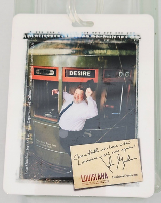 #ad John Goodman Streetcar Desire Luggage Tag New Orleans RTA Trolly 2006 Louisiana $7.99