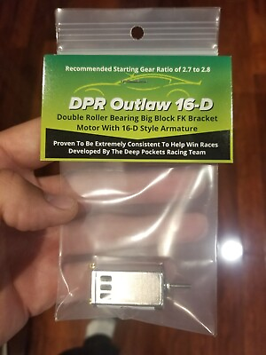 #ad DPR Outlaw 16 D Style 1 24 Scale Slot Car Bracket Drag Motor $19.99