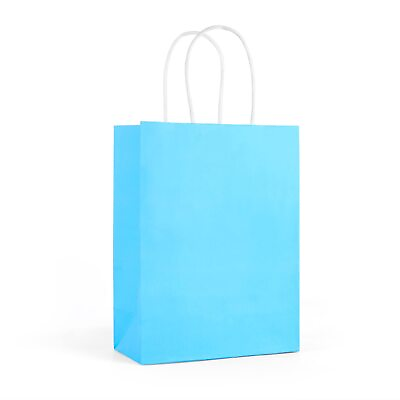 #ad 25Pcs Small Gift Bags Kraft Paper Bags Retail Bags Party Favor Bags with Handles $16.61