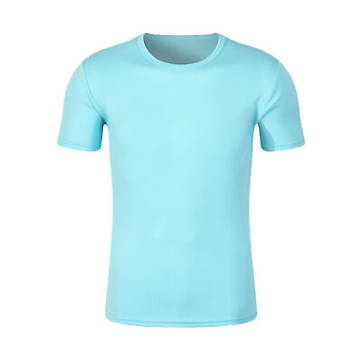 #ad Unisex T shirt Lightweight Casual Style Solid Color Breathable Unisex Tee Top $8.91