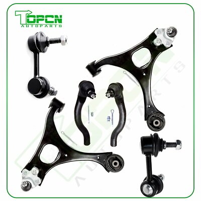 #ad 6pcs Front Lower Control Arm Sway Bar Suspension Kit For 2006 2011 Honda Civic $76.84