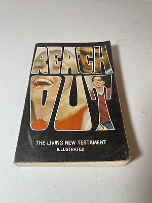#ad Vintage Bible Reach Out The Living New Testament 1970 Paperback Illustrated 5th $16.99