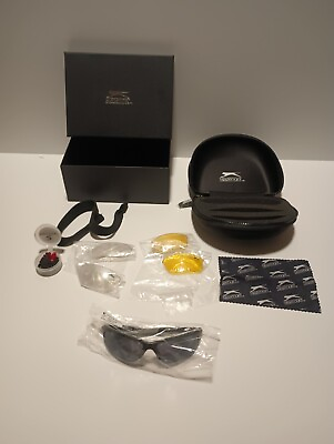 #ad Slazenger Sport Wrap Style Sunglasses With Case And Accessories Lenses Ear Plugs $14.00