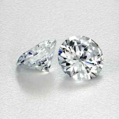#ad Luxury Match:2ct VVS1 D Grade HPHT CVD Round Diamonds Set of 2 Loose Stones A3 $199.99