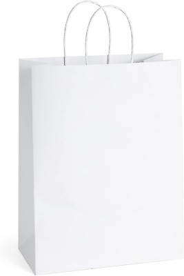 #ad BagDream Gift Bags 10x5x13 25Pcs White Paper Bags Gift Bags with Handles Bulk Sh $23.81