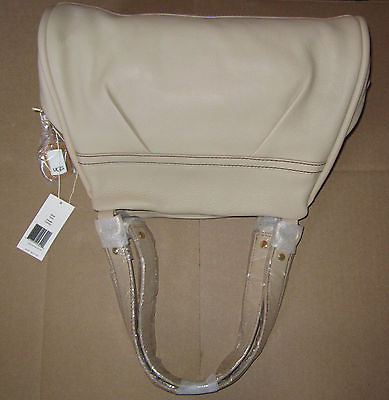 #ad UGG Bag Classic Triple Pocket Leather Satchel Cornsilk New $295 $194.50