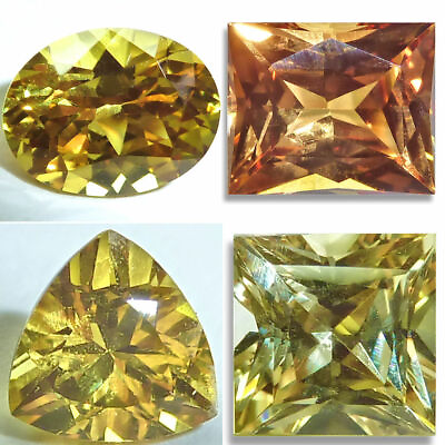 #ad Lab Created Sapphire Yellow OvalEmeraldTrillionSquare Loose Gems Fine Cut AAA $9.95
