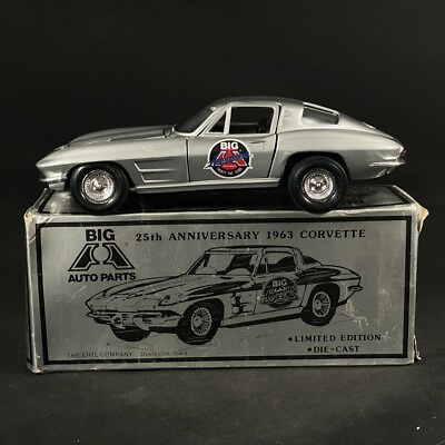 #ad Ertl Big A Auto Parts 1 25 scale 1963 Corvette 25th Anniversary Split Window $18.71