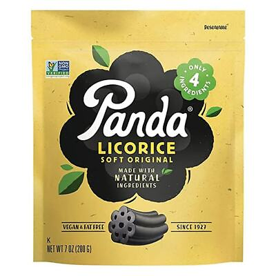 #ad Panda Licorice Soft Black Licorice 7 oz Pkg $10.02