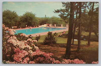 #ad Mount Pocono Pennsylvania Hawthorne Inn Laurel Time Pool Vintage Postcard $6.39