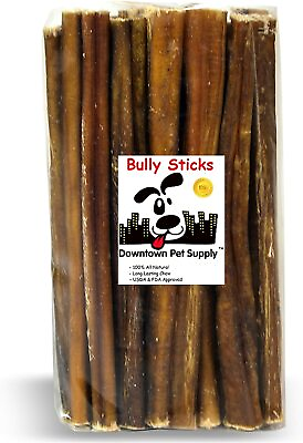 #ad 6 and 12 inch Junior Thin Bully Sticks for Dogs Bulk Bags by Weight $21.99