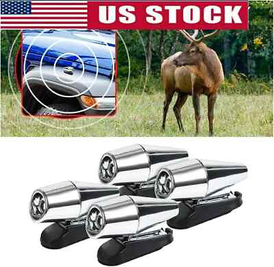 #ad #ad 4x Deer Whistles Sonic Wildlife Warning Device Animal Alert Car Safety Accessory $2.99
