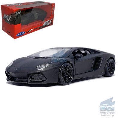 #ad 1 41 Lamborghini Aventador LP700 4 Model Car Diecast Toy Vehicle Kids Gift Black $22.91
