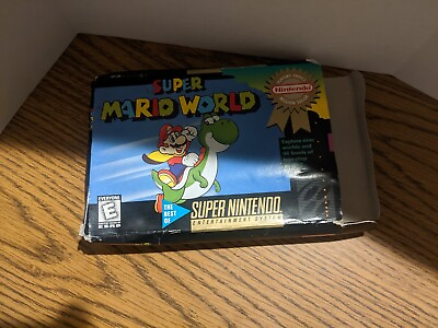 #ad Super Mario World Nintendo SNES 1992 $590.00