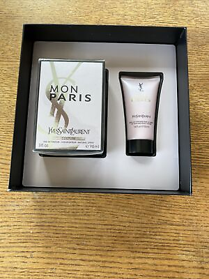 Yves Saint Laurent Mon Paris For Women Perfume 2PCS Gift Set EDP amp; Body Lotion $100.00
