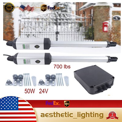 #ad Automatic Heavy Duty Arm Dual Swing Gate Opener Swing Kit with Wireless Remote $334.16