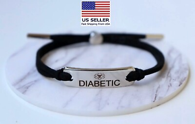 Personalized medical ID bracelet medical alert emergency diabetic bracelet $13.45