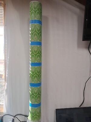 #ad VTG 30quot; W Christmas Dept Store Gift Green Wrap Paper Roll Holiday $89.89