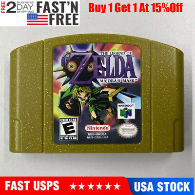 #ad Zelda majoras mask Video Game Cartridge Console Card For Nintendo N64 used $22.89