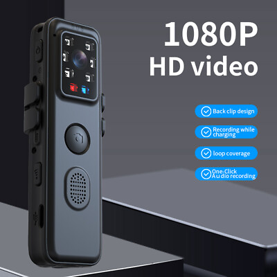 #ad Wi Fi HD 1080P Video Recorder DVR IR Night Cam Camcorder Mini Body Police Camera $14.98