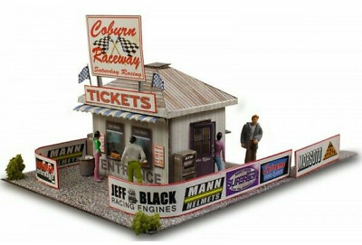 #ad Innovative Hobby quot;Ticket Gatequot; 1 64 HO Slot Car Scale Photo Building Kit $9.99