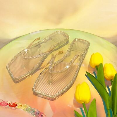 #ad Shoes Jelly Flip Flops with Silver Glam $29.99